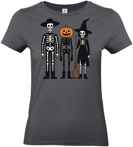 Trick-or-Treat Trio: The Spooky Squad - Halloween trick or treat shirt, spooky cute skeleton graphic, pumpkin head monster tee, nostalgic halloween apparel, witch and skeleton clothing, creepy cartoon streetwear, autumn spooky season merch, gothic animated characters, funny halloween squad shirt, alternative fall graphic tee - Standard T-Shirt (Frauen)