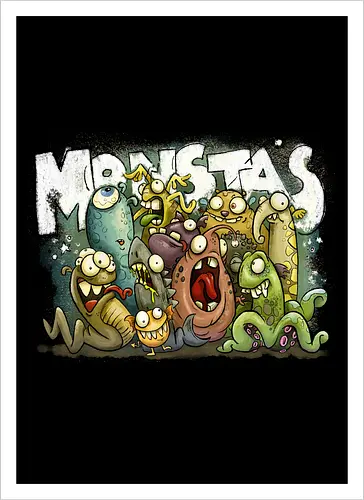 Monstas! - Kunstdruck