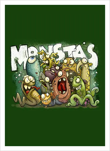 Monstas! - Kunstdruck