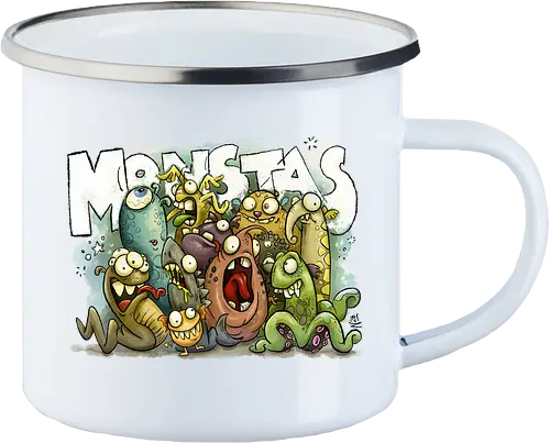 Monstas! - Emailletasse