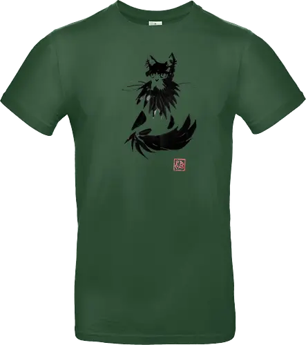 beardy cat - cat, sumie, japan - Standard T-Shirt