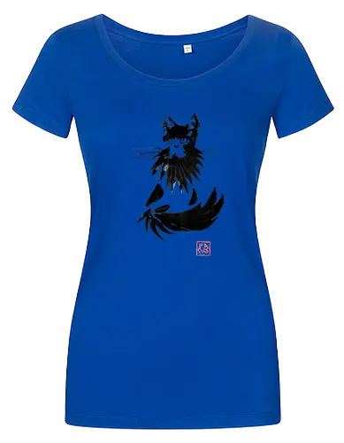 beardy cat - cat, sumie, japan - Damen T-Shirt