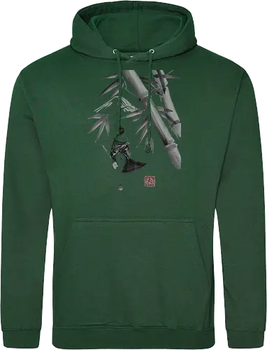 geishamisen - geisha, sumie, nude, bamboo, shamisen - Standard Hoodie