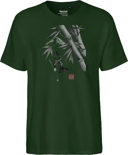 geishamisen - geisha, sumie, nude, bamboo, shamisen - Fairtrade T-Shirt