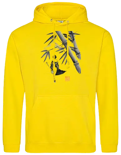 geishamisen - geisha, sumie, nude, bamboo, shamisen - Standard Hoodie