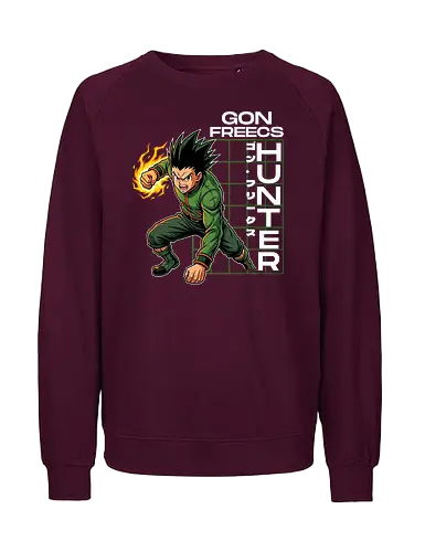Gon Freecs - Hunter X Hunter - hxh, gon, hunter x hunter, anime gift, jjk, Pirate, gon freecs - Fairtrade Sweatshirt