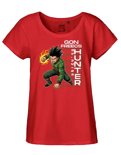 Gon Freecs - Hunter X Hunter - hxh, gon, hunter x hunter, anime gift, jjk, Pirate, gon freecs - Fairtrade Girl Shirt