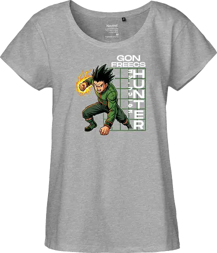Gon Freecs - Hunter X Hunter - hxh, gon, hunter x hunter, anime gift, jjk, Pirate, gon freecs - Fairtrade Girl Shirt