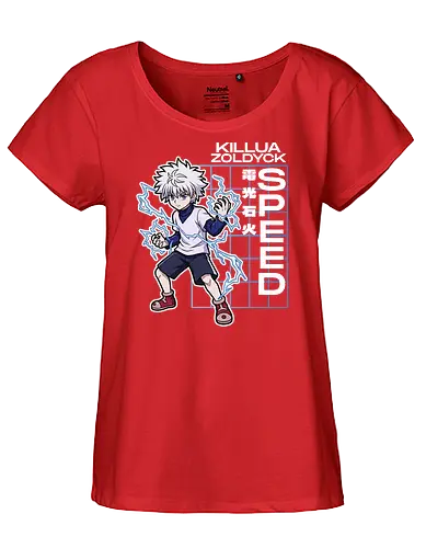 Killua Zoldyck - Hunter X Hunter - hxh, killua, killua zoldyck, hunter x hunter, anime gift, jjk, Pirate - Fairtrade Girl Shirt