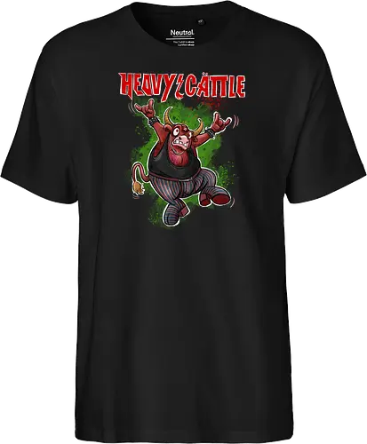 Heavy Cattle - Heavy Metal, Cattle, Kuh, Metal, Metal, ACDC - Fairtrade T-Shirt
