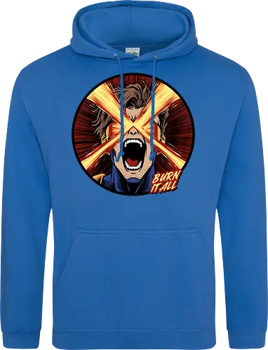 eye of destruction  - red visor, superhero fanart, superhuman powers, geek culture, mutant, proud, cyclops, Superhero, avengers, doomsday, drdoom - Standard Hoodie