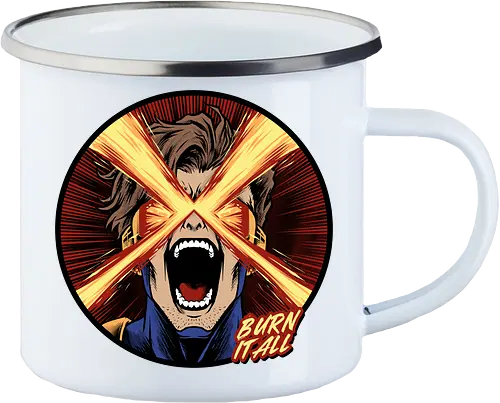 eye of destruction  - red visor, superhero fanart, superhuman powers, geek culture, mutant, proud, cyclops, Superhero, avengers, doomsday, drdoom - Emailletasse
