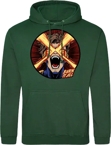 eye of destruction  - red visor, superhero fanart, superhuman powers, geek culture, mutant, proud, cyclops, Superhero, avengers, doomsday, drdoom - Standard Hoodie