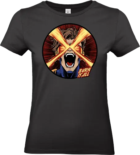 eye of destruction  - red visor, superhero fanart, superhuman powers, geek culture, mutant, proud, cyclops, Superhero, avengers, doomsday, drdoom - Standard T-Shirt (Frauen)
