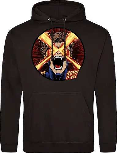 eye of destruction  - red visor, superhero fanart, superhuman powers, geek culture, mutant, proud, cyclops, Superhero, avengers, doomsday, drdoom - Standard Hoodie