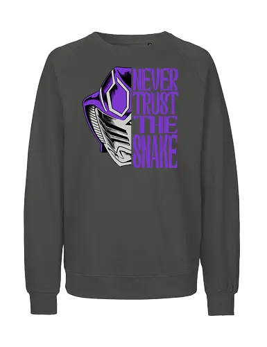 trust is dead  - snake, ouja, kamenrider, superhero, japanese, tokusatsu, purplerider, violetrider, Symbiote, cobra - Fairtrade Sweatshirt