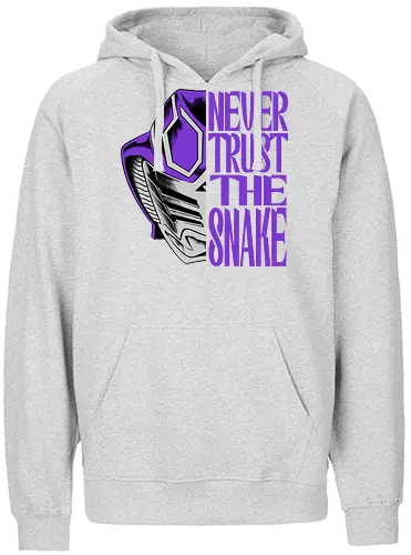 trust is dead  - snake, ouja, kamenrider, superhero, japanese, tokusatsu, purplerider, violetrider, Symbiote, cobra - Fairtrade Hoodie