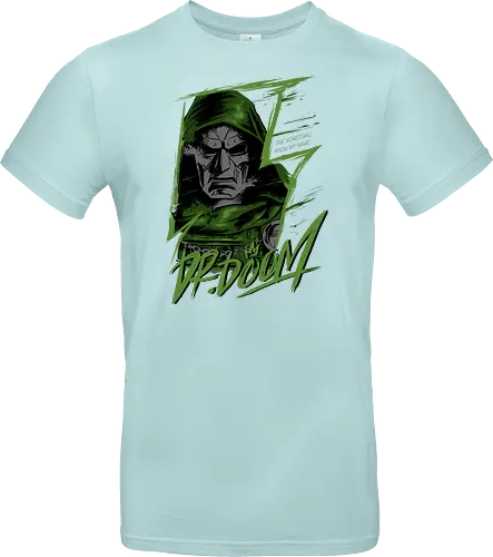 masked rebellion  - drdoom, dark monarch, green cloak, villain aesthetic, villlain, antihero, von doom, Superhero, doomsday - Standard T-Shirt