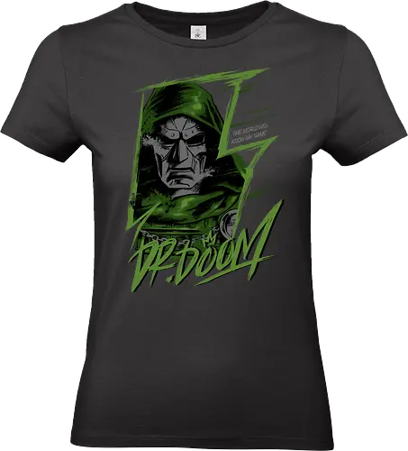masked rebellion  - drdoom, dark monarch, green cloak, villain aesthetic, villlain, antihero, von doom, Superhero, doomsday - Standard T-Shirt (Frauen)