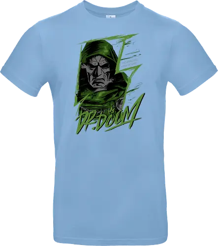 masked rebellion  - drdoom, dark monarch, green cloak, villain aesthetic, villlain, antihero, von doom, Superhero, doomsday - Standard T-Shirt