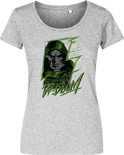 masked rebellion  - drdoom, dark monarch, green cloak, villain aesthetic, villlain, antihero, von doom, Superhero, doomsday - Damen T-Shirt