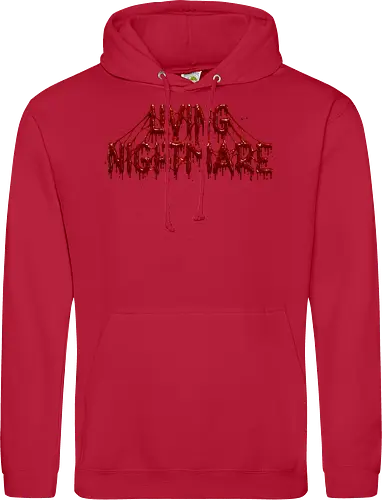 Living Nightmare - horror, blood, nightmare, creepy, gore, spooky, halloween, zombie, dark fantasy, death metal, scary, gothic, haunted, macabre, slasher - Standard Hoodie