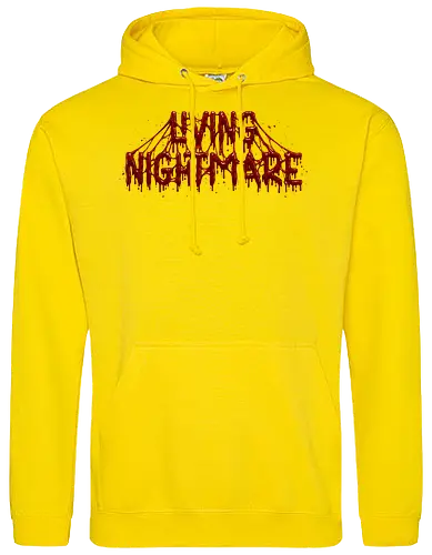 Living Nightmare - horror, blood, nightmare, creepy, gore, spooky, halloween, zombie, dark fantasy, death metal, scary, gothic, haunted, macabre, slasher - Standard Hoodie