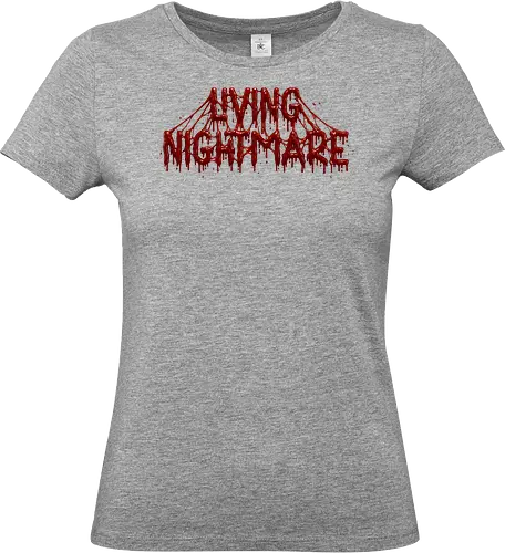 Living Nightmare - horror, blood, nightmare, creepy, gore, spooky, halloween, zombie, dark fantasy, death metal, scary, gothic, haunted, macabre, slasher - Standard T-Shirt (Frauen)