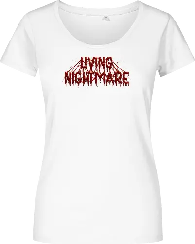 Living Nightmare - horror, blood, nightmare, creepy, gore, spooky, halloween, zombie, dark fantasy, death metal, scary, gothic, haunted, macabre, slasher - Damen T-Shirt