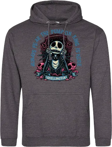 The pumpkin king is here - Movie, animated, animation, horror, Halloween, pumpkin, skeleton, character, fantasy - Standard Hoodie