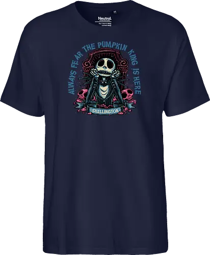 The pumpkin king is here - Movie, animated, animation, horror, Halloween, pumpkin, skeleton, character, fantasy - Fairtrade T-Shirt