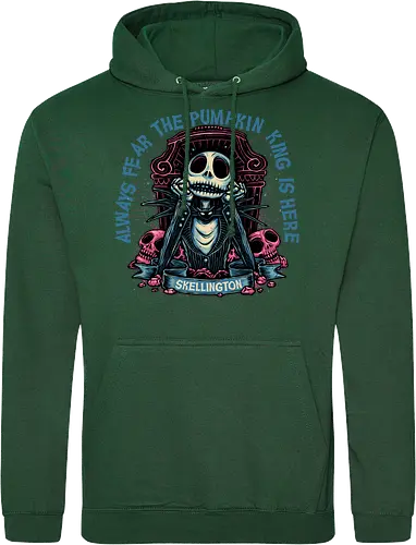 The pumpkin king is here - Movie, animated, animation, horror, Halloween, pumpkin, skeleton, character, fantasy - Standard Hoodie