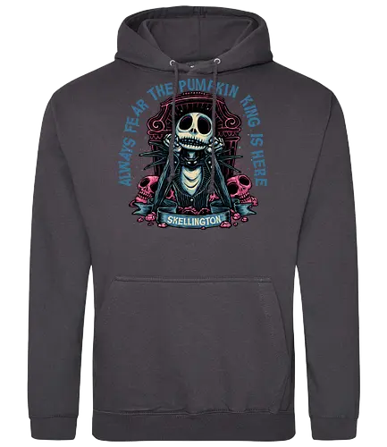 The pumpkin king is here - Movie, animated, animation, horror, Halloween, pumpkin, skeleton, character, fantasy - Standard Hoodie