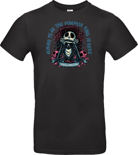 The pumpkin king is here - Movie, animated, animation, horror, Halloween, pumpkin, skeleton, character, fantasy - Standard T-Shirt