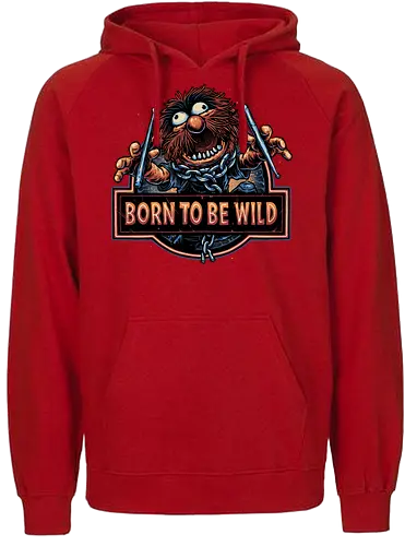 Born to be Wild - Musical, characters, comedy, puppet, TV show, wild - Fairtrade Hoodie