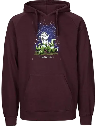 Rainy Day - Krake, Oktopus, Regen, Herbst, Monsta, Monster - Fairtrade Hoodie