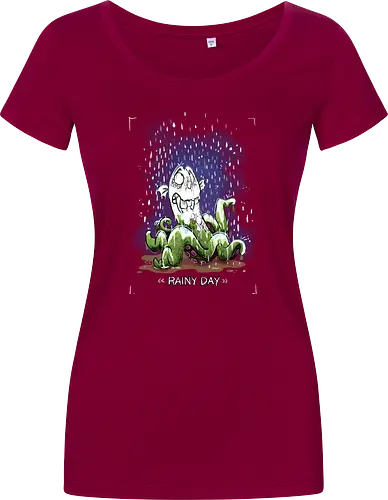 Rainy Day - Krake, Oktopus, Regen, Herbst, Monsta, Monster - Damen T-Shirt