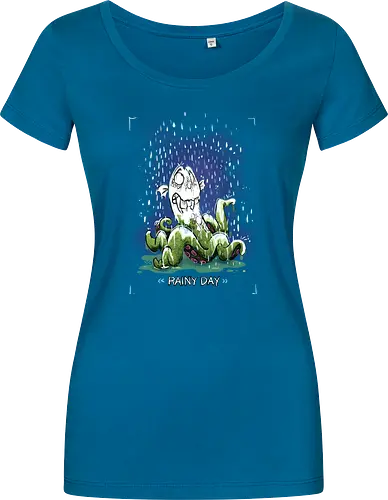 Rainy Day - Krake, Oktopus, Regen, Herbst, Monsta, Monster - Damen T-Shirt