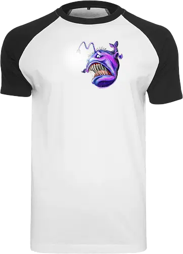 Monsta der Tiefe (Tiefseeangler) - Raglan T-Shirt