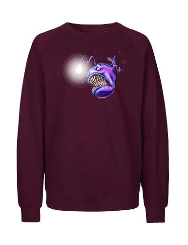 Monsta der Tiefe (Tiefseeangler) - Fairtrade Sweatshirt
