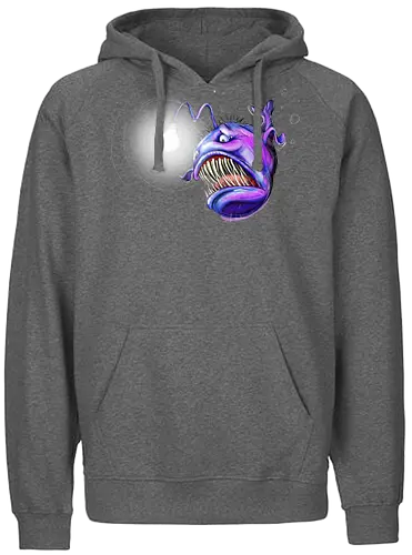 Monsta der Tiefe (Tiefseeangler) - Fairtrade Hoodie