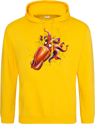 Calamaro unfrittiert - Monsta, Monster, Calamari, Meer, Fisch, Tintenfisch - Standard Hoodie