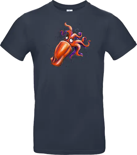 Calamaro unfrittiert - Monsta, Monster, Calamari, Meer, Fisch, Tintenfisch - Standard T-Shirt