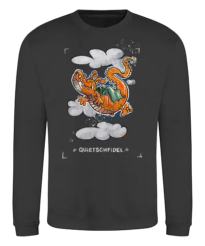 Quietschfidel. - Drache, Monsta, Monster, lustig, Cartoon - Sweatshirt