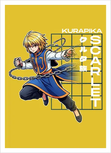 Kurapika - Hunter X Hunter - hxh, kurapika, hunter x hunter, anime gift, jjk, Pirate - Kunstdruck