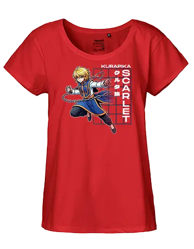 Kurapika - Hunter X Hunter - hxh, kurapika, hunter x hunter, anime gift, jjk, Pirate - Fairtrade Girl Shirt