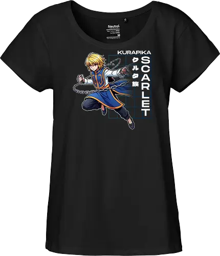Kurapika - Hunter X Hunter - hxh, kurapika, hunter x hunter, anime gift, jjk, Pirate - Fairtrade Girl Shirt