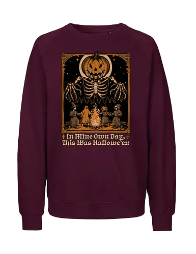 Halloween Medieval Dance - Halloween, Halloween Humor, Halloween Design, Halloween Art, Halloween Aesthetic, Halloween Pumpkin, Halloween Vibes, Spooky, Spooky Season, Creepy, Creepy Cute, Scary, Scary Art, Candy, Pumpkins, Pumpkin, Ghost, Jack-o-lantern, Jack O Lantern Design, Jack O Lantern, Witch, Skeleton, Skull, Forest, Dark, Night, Spirit, Dance, Dancing, Medieval - Fairtrade Sweatshirt