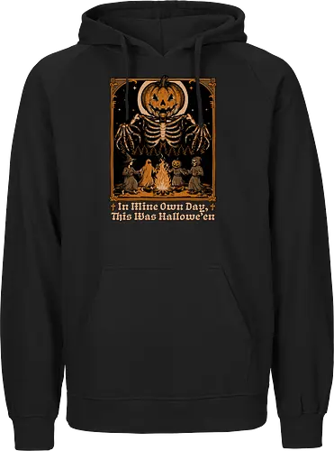 Halloween Medieval Dance - Halloween, Halloween Humor, Halloween Design, Halloween Art, Halloween Aesthetic, Halloween Pumpkin, Halloween Vibes, Spooky, Spooky Season, Creepy, Creepy Cute, Scary, Scary Art, Candy, Pumpkins, Pumpkin, Ghost, Jack-o-lantern, Jack O Lantern Design, Jack O Lantern, Witch, Skeleton, Skull, Forest, Dark, Night, Spirit, Dance, Dancing, Medieval - Fairtrade Hoodie
