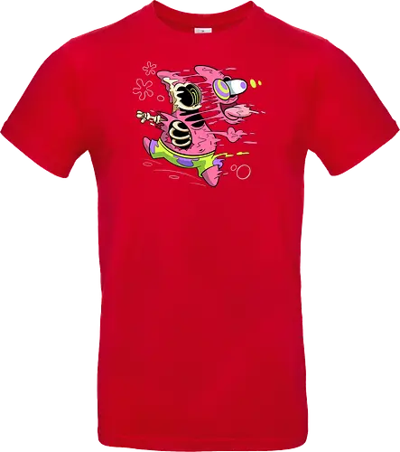 Freaky Stern - Psychedelische Chaos-Kreatur - freaky star, rosa kreatur, horror kunst, creepy cartoon, skelett kunst, body horror, patrick star, seltsame kreatur, dark cartoon, surreal art, Sponge, patrick horror, patrick freaky, patrick star fan art, spongebob horror, cartoon horror, creepy art, horror cartoon, skeleton art, seltsamer charakter, geek art, body horror, dark art, surreal art, creepy cartoon, patrick star art, geek art, pop culture, weird art, psychedelic art, creepy art, monster design, horror cartoon - Standard T-Shirt